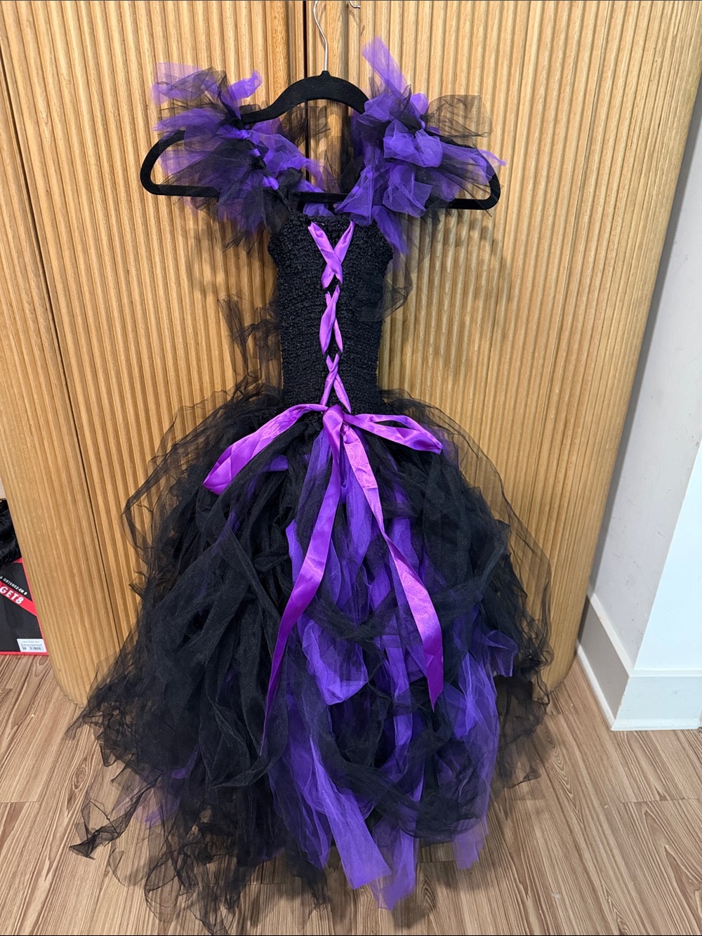 Purple and Black Tulle Princess Costume Dress - Kids